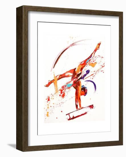 Gymnast One, 2010-Penny Warden-Framed Giclee Print