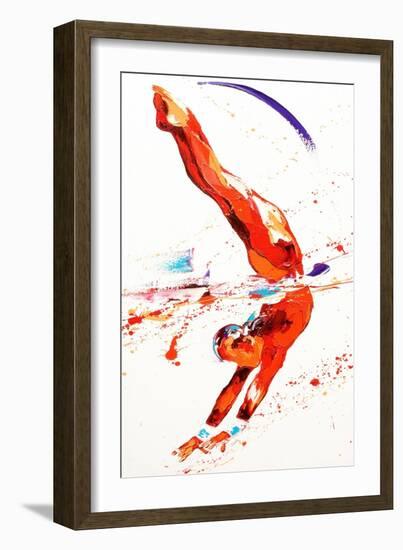 Gymnast Three, 2010-Penny Warden-Framed Giclee Print