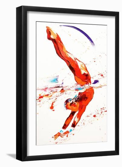 Gymnast Three, 2010-Penny Warden-Framed Giclee Print