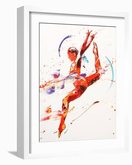 Gymnast Two, 2010-Penny Warden-Framed Giclee Print