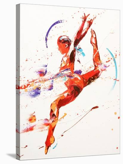 Gymnast Two, 2010-Penny Warden-Stretched Canvas