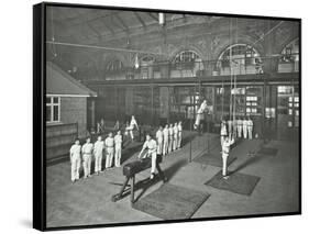 Gymnastics by Male Students, School of Building, Brixton, London, 1914-null-Framed Stretched Canvas