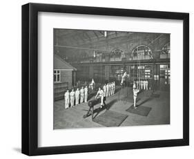 Gymnastics by Male Students, School of Building, Brixton, London, 1914-null-Framed Photographic Print