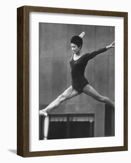 Gymnastics Competition in Japan-Larry Burrows-Framed Photographic Print