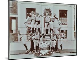 Gymnastics Display at the Boys Home Industrial School, London, 1900-null-Mounted Photographic Print