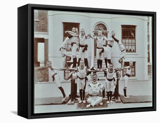 Gymnastics Display at the Boys Home Industrial School, London, 1900-null-Framed Stretched Canvas