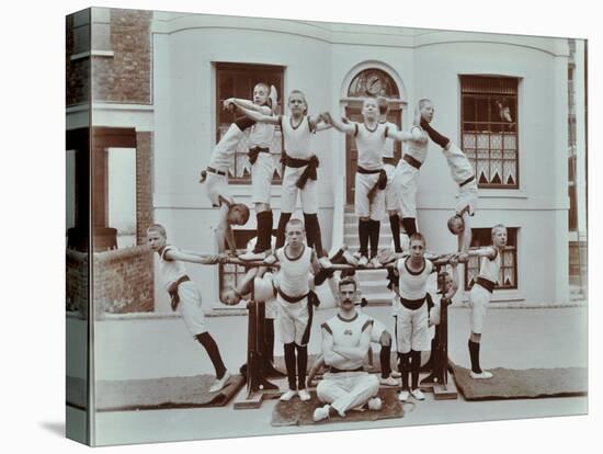 Gymnastics Display at the Boys Home Industrial School, London, 1900-null-Stretched Canvas