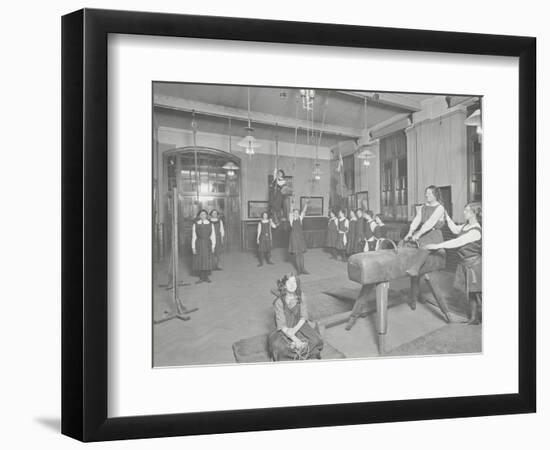 Gymnastics Lesson, Laxon Street Evening Institute for Women, London, 1914-null-Framed Photographic Print