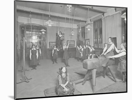 Gymnastics Lesson, Laxon Street Evening Institute for Women, London, 1914-null-Mounted Photographic Print