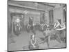 Gymnastics Lesson, Laxon Street Evening Institute for Women, London, 1914-null-Mounted Photographic Print