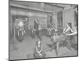 Gymnastics Lesson, Laxon Street Evening Institute for Women, London, 1914-null-Mounted Photographic Print