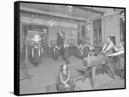 Gymnastics Lesson, Laxon Street Evening Institute for Women, London, 1914-null-Framed Stretched Canvas
