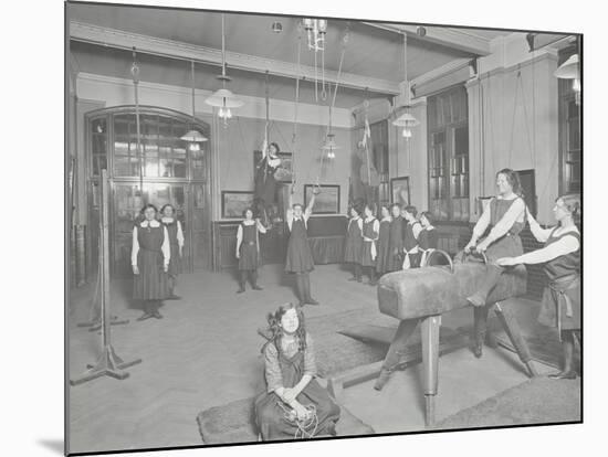 Gymnastics Lesson, Laxon Street Evening Institute for Women, London, 1914-null-Mounted Photographic Print
