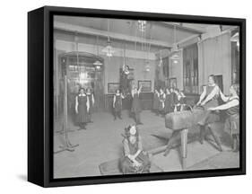 Gymnastics Lesson, Laxon Street Evening Institute for Women, London, 1914-null-Framed Stretched Canvas