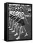 Gymnasts Marching in the Posture Parade-Peter Stackpole-Framed Stretched Canvas