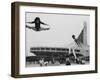 Gymnasts Outside the New Olympic Building in Japan-Larry Burrows-Framed Photographic Print