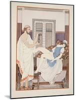 Gynaecological Examination, Illustration from 'The Works of Hippocrates', 1934 (Colour Litho)-Joseph Kuhn-Regnier-Mounted Giclee Print