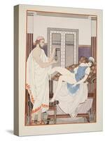 Gynaecological Examination, Illustration from 'The Works of Hippocrates', 1934 (Colour Litho)-Joseph Kuhn-Regnier-Stretched Canvas