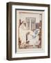 Gynaecological Examination, Illustration from 'The Works of Hippocrates', 1934 (Colour Litho)-Joseph Kuhn-Regnier-Framed Giclee Print