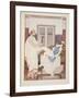 Gynaecological Examination, Illustration from 'The Works of Hippocrates', 1934 (Colour Litho)-Joseph Kuhn-Regnier-Framed Giclee Print