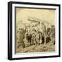 Gypsies and Dancing Bears on the Road-Underwood & Underwood-Framed Photographic Print