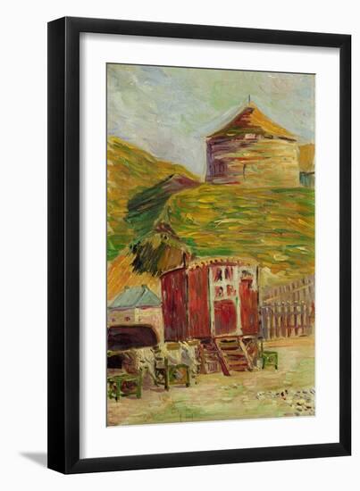 Gypsies at Port-En-Bessin, 1883-Paul Signac-Framed Giclee Print