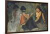 Gypsies by the Campfire (Recto); Zigeunerinnen Am Lagerfeuer (Recto), c.1927-Otto Muller or Mueller-Framed Giclee Print