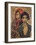 Gypsies, Lithograph-Otto Mueller-Framed Giclee Print