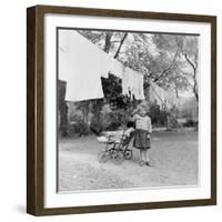 Gypsies Living in Slums under the Trees in New Forest, England-William Sumits-Framed Photographic Print