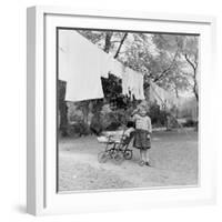 Gypsies Living in Slums under the Trees in New Forest, England-William Sumits-Framed Photographic Print