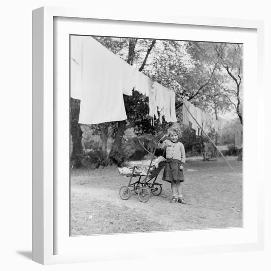 Gypsies Living in Slums under the Trees in New Forest, England-William Sumits-Framed Photographic Print