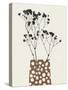 Gypsophila in a Brown Vase-Alisa Galitsyna-Stretched Canvas