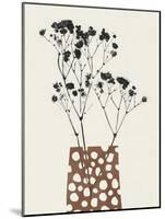 Gypsophila in a Brown Vase-Alisa Galitsyna-Mounted Photographic Print