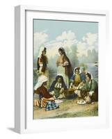 Gypsy Bohemian Women in Turkey Indulging in the 'High Life'-null-Framed Photographic Print