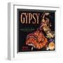 Gypsy Brand - Riverside, California - Citrus Crate Label-Lantern Press-Framed Art Print