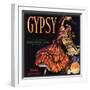 Gypsy Brand - Riverside, California - Citrus Crate Label-Lantern Press-Framed Art Print