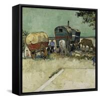 Gypsy Camp, c.1888-Vincent van Gogh-Framed Stretched Canvas