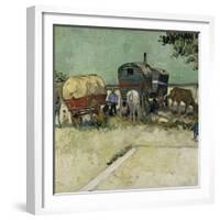 Gypsy Camp, c.1888-Vincent van Gogh-Framed Giclee Print