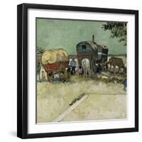 Gypsy Camp, c.1888-Vincent van Gogh-Framed Giclee Print