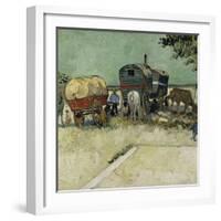 Gypsy Camp, c.1888-Vincent van Gogh-Framed Giclee Print