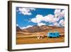 Gypsy Caravan Belongs the Family of Farmers Lived in the Mountains of Central Asia with Beautiful W-Radiokafka-Framed Photographic Print