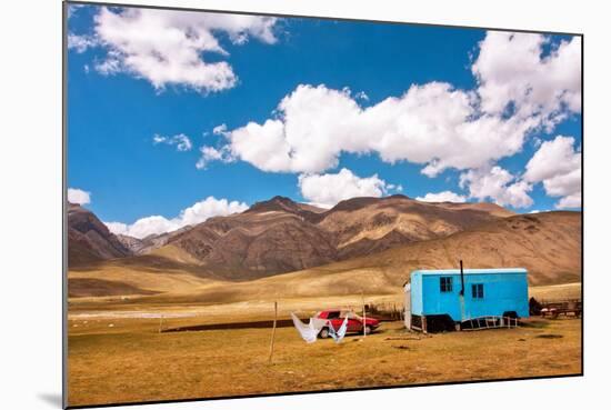 Gypsy Caravan Belongs the Family of Farmers Lived in the Mountains of Central Asia with Beautiful W-Radiokafka-Mounted Photographic Print