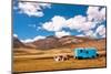 Gypsy Caravan Belongs the Family of Farmers Lived in the Mountains of Central Asia with Beautiful W-Radiokafka-Mounted Photographic Print