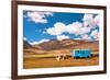 Gypsy Caravan Belongs the Family of Farmers Lived in the Mountains of Central Asia with Beautiful W-Radiokafka-Framed Photographic Print