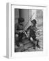 Gypsy Children Playing Violin in Street-William Vandivert-Framed Photographic Print