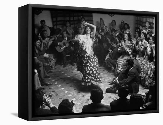 Gypsy Dancer Performing-Dmitri Kessel-Framed Stretched Canvas