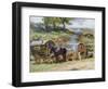 Gypsy Encampment, Appleby, 1919-Atkinson-Framed Giclee Print