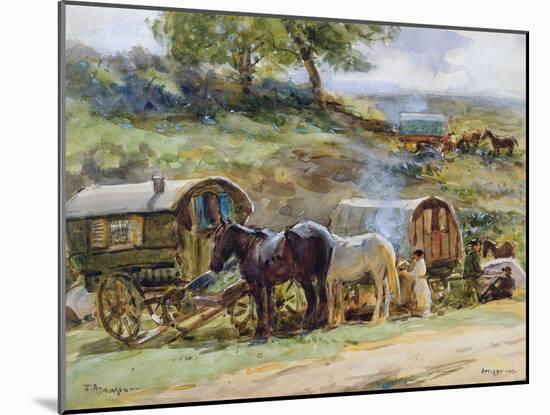 Gypsy Encampment, Appleby, 1919-Atkinson-Mounted Giclee Print