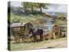 Gypsy Encampment, Appleby, 1919-Atkinson-Stretched Canvas
