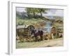 Gypsy Encampment, Appleby, 1919-Atkinson-Framed Giclee Print